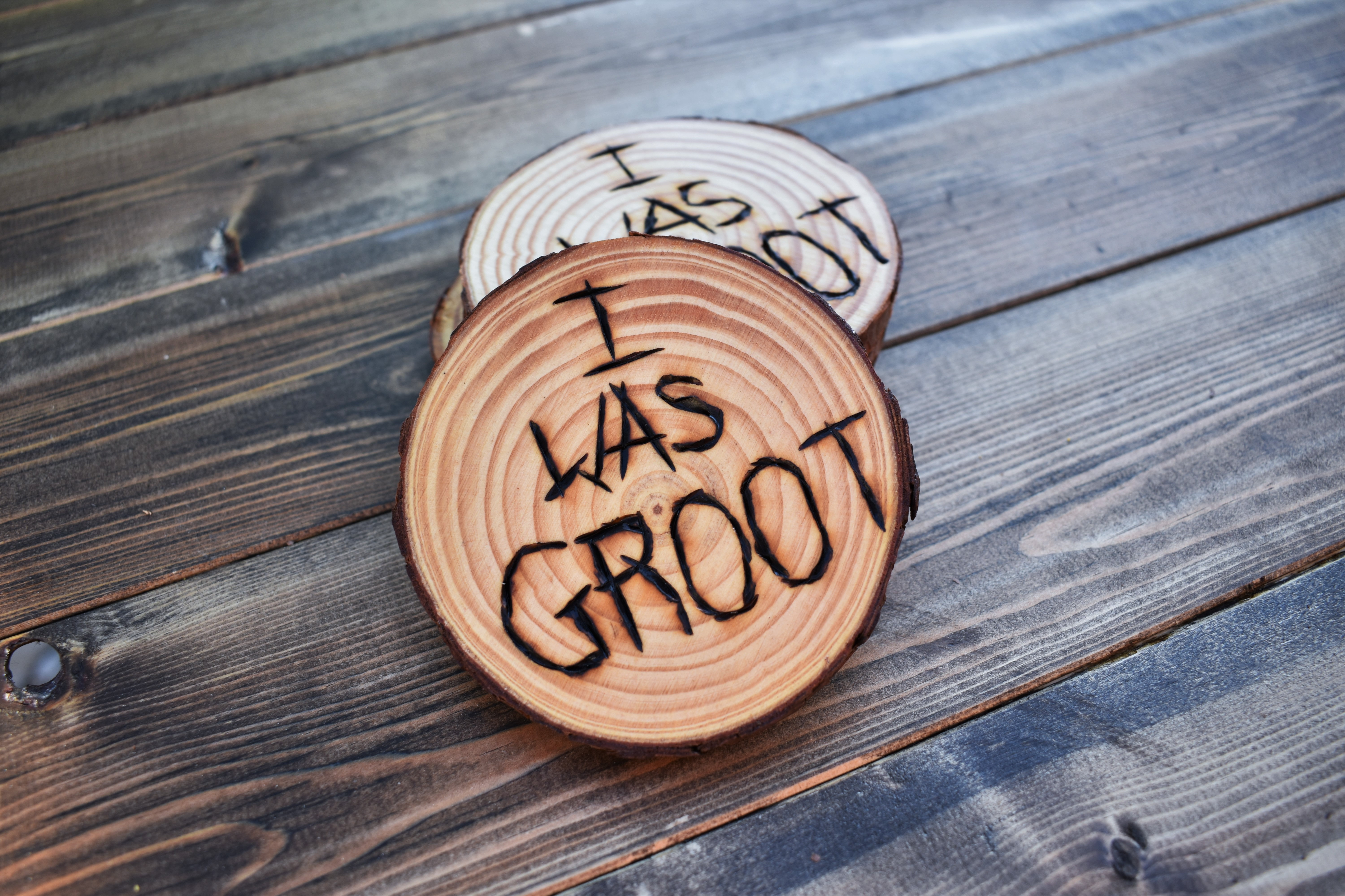 Baby Groot Wood Coaster 